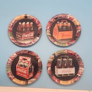 Coca Cola, Tin, Coasters, 1999, Set of 4, Vintage
